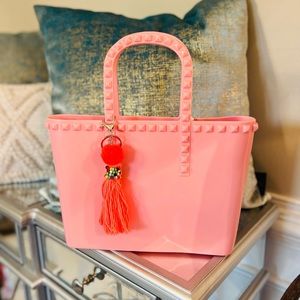 Pink Jelly Tote Bag